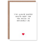 Artery8 Valentines Day Greeting Card Fun Funny Humour Best For You Me For Him or Her