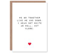 Artery8 Anniversary Card Fun Funny Humour From Dog Lover For Him or Her in White Artery8 White