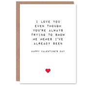 Artery8 Anniversary Card Fun Funny Humour Memes Already Seen For Him or Her in White Artery8 White