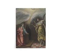 Artery8 Annunciation Archangel Gabriel & Mary El Greco Canvas Wall Art | Size: W24" x H32" Artery8 Multicolor W24" x H32"