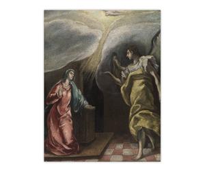 Artery8 Annunciation Archangel Gabriel & Mary El Greco Wall Art Poster Print | Size: W18" x H24" Artery8 Multicolor W18" x H24"