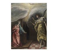 Artery8 Annunciation Archangel Gabriel & Mary El Greco Wall Art Poster Print | Size: W24" x H32" Artery8 Multicolor W24" x H32"