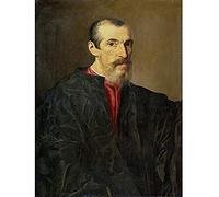 Artery8 Anonymous Portrait Of A Man Vintage Painting Art Print Canvas Premium Wall Decor Poster Mural