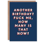 Artery8 Another One F*ck Me How Many Is That Now Funny For Him Birthday Card