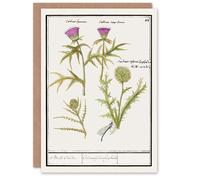 Artery8 Anselmus de Boodt Art Card Thistle and Artichoke Flowers