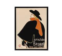 Artery8 Aristide Bruant in his Cabaret Framed Canvas Wall Art Print Lautrec in Orange | Size: W24" x H32" Artery8 Orange W24" x H32"