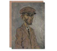 Artery8 Arnold Weisz Kubincan Art Card Artists Self Portrait in Grey Artery8 Grey