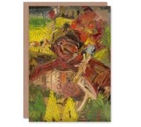 Artery8 Arnold Weisz Kubincan Art Card Lumberjack Abstract Portrait Artery8 Multicolor