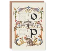 Artery8 Art Card Pictorial Letter Guide O And P Model Book of Calligraphy