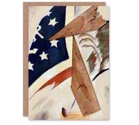 Artery8 Arthur Dove Art Card Portrait of Ralph Dusenberry Blank Greeting Card Artery8 Multicolor