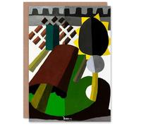 Artery8 Arthur Dove Art Card The Inn Abstract Landscape Painting Blank Greeting Card