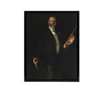 Artery8 Artist William Merritt Chase Portrait Sargent Framed Canvas Wall Art in Black | Size: W12" x H16" Artery8 Black W12" x H16"
