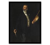 Artery8 Artist William Merritt Chase Portrait Sargent Framed Wall Art Print in Black | Size: W12" x H16" Artery8 Black W12" x H16"