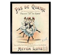 Artery8 Ascherberg Meyer Lutz Ballet Opera Music Book Cover Art Print Framed Poster Wall Decor 12x16 inch