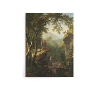Artery8 Asher Brown Durand Kindred Spirits Canvas Wall Art Print | Size: W24" x H32" Artery8 Multicolor W24" x H32"
