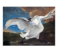 Artery8 Asselijn Threatened Swan Painting Art Print Canvas Premium Wall Decor Poster Mural