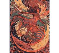 Artery8 Astral Projection Conceptual Art Illustration Large Wall Art Poster Print Thick Paper 18X24 Inch