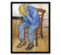 Artery8 At Eternity's Gate Sorrowing Old Man Van Gogh Framed Wall Art Print 12X16"
