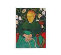 Artery8 Augustine Roulin Rocking a Cradle Van Gogh Canvas Wall Art in Green | Size: W24" x H32" Artery8 Green W24" x H32"