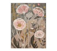 Artery8 Autumn Carnations Flowers Artwork Rustic Floral Living Room Large Wall Art Poster Print Thick Paper 18X24 Inch