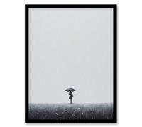 Wall Art Print Autumn Walk By Amy Denver Minimalist Soft Pastel Grey Minimalism Simple Modern Artwork Art Framed Artery8 Grey A4