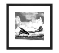 Artery8 B29 Superfortress Enola Gay After Hiroshima Atomic Raid 1945 8X8 Inch Square Wooden Framed Wall Art Print Picture with Mount in Black Artery8 Black