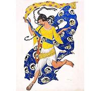 Artery8 Bakst Butterfly Costume Design Pavlova Painting Unframed Wall Art Print Poster Home Decor Premium