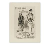 Artery8 Ballade Du Ventre Theatre Poster Steinlen Wall Art Poster Print 12X16"