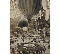 Artery8 Balloon Aircraft Exposition Paris Vintage Photograph Art Print Canvas Premium Wall Decor Poster Mural