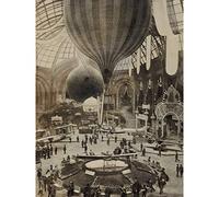 Artery8 Balloon Aircraft Exposition Paris Vintage Photograph Extra Large XL Wall Art Poster Print