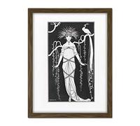 Artery8 Barbier Fashion Paris Clothes 1914 Woman Illustration Artwork Framed Wall Art Print 18X24 Inch