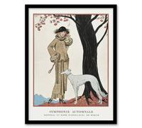 Artery8 Barbier Framed Wall Art Autumn Symphony Vintage Fashion Worth Advert - A3 Size