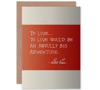 Artery8 Barrie Peter Pan Adventure Greetings Card in Red Artery8 Red