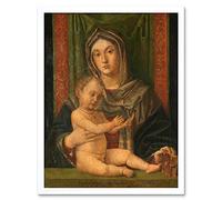 Artery8 Bartolommeo Montagna Virgin And Child Painting Art Print Framed Poster Wall Decor 12x16 inch