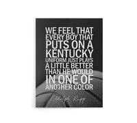 Artery8 Basketball Coach Adolph Rupp Sport Quote Canvas Wall Art Print in Grey | Size: W12" x H16" Artery8 Grey W12" x H16"