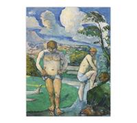 Artery8 Bathers at Rest Oil Painting Paul Cezanne Wall Art Poster Print | Size: W24" x H32" Artery8 Multicolor W24" x H32"