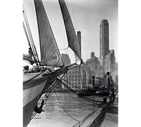 Artery8 Berenice Abbott Theoline Ship New York City Photo Premium Wall Art Canvas Print 18X24 Inch