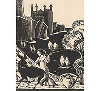 Artery8 Bernard Essers Woman Driving Donkey Cliff Seascape Unframed Wall Art Print Poster Home Decor Premium