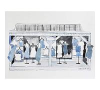 Artery8 Bernhard Clothes Shop Sainte-Anne Guadeloupe Painting Large Wall Art Poster Print Thick Paper 18X24 Inch