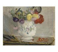 Artery8 Berthe Morisot Dahlias 1876 Painting Unframed Wall Art Print Poster Home Decor Premium