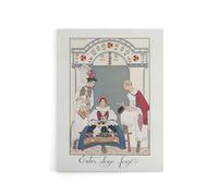 Artery8 Between Two Flames Czech Fashion Canvas Wall Art 24X32 Artwork By Barbier : Romantic Fashion Artwork Ideal For Bedroom Or Hallway Capturing Elegance Drama And Vintage Allure