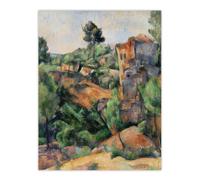 Artery8 Bibemus Quarry Cubist Landscape Paul Cezanne Wall Art Poster Print | Size: W24" x H32" Artery8 Multicolor W24" x H32"