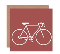 Artery8 Bicycle Silhouette Art Blank Just to Say Card Artery8 Multicolor