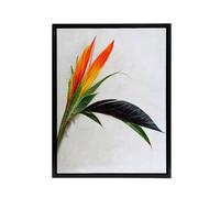Artery8 Bird Of Paradise Tropical Flower Framed Canvas Wall Art Print | Size: W12" x H16" Artery8 Multicolor W12" x H16"