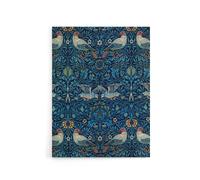 Artery8 Birds & Flowers Blue Pattern Canvas Wall Art Print Morris | Size: W24" x H32" Artery8 Blue W24" x H32"
