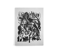 Artery8 Birth of the Wolves Abstract Canvas Wall Art 18X24 Artwork By Franz Marc : Abstract Animal Painting Ideal For Hallway Or Lounge Showing Strength Movement And Expressive Energy