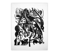Artery8 Birth of the Wolves Abstract Large Wall Art Poster Print 18X24 Inch Artwork By Franz Marc : Abstract Animal Painting Ideal For Hallway Or Lounge Showing Strength Movement And Expressive Energy