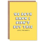 Artery8 Birthday Card Both Know Didn't Buy Love Baby Fun Funny Happy Joke Humour For Her Wife Woman Partner Girlfriend Greeting Card