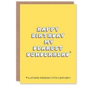 Artery8 Birthday Card My Dearest Dunderhead Fun Funny Happy Joke Humour For Her Gran Sister Niece Daughter Wife Woman Greeting Card