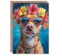 Artery8 Birthday Card Nova Scotia Duck Tolling Retriever Summer Vacation For Her Gran Sister Niece Daughter Wife Woman Greeting Card